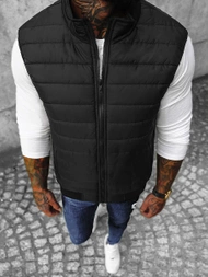 Kamizelka męska pikowana czarna OZONEE JS/MY77Z