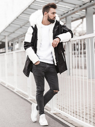 Куртка зимова чоловіча Чорно-Бiла OZONEE O/5832Z