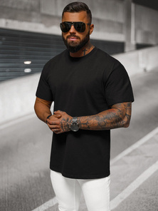 T-shirt męski oversize czarny OZONEE NB/MT3098
