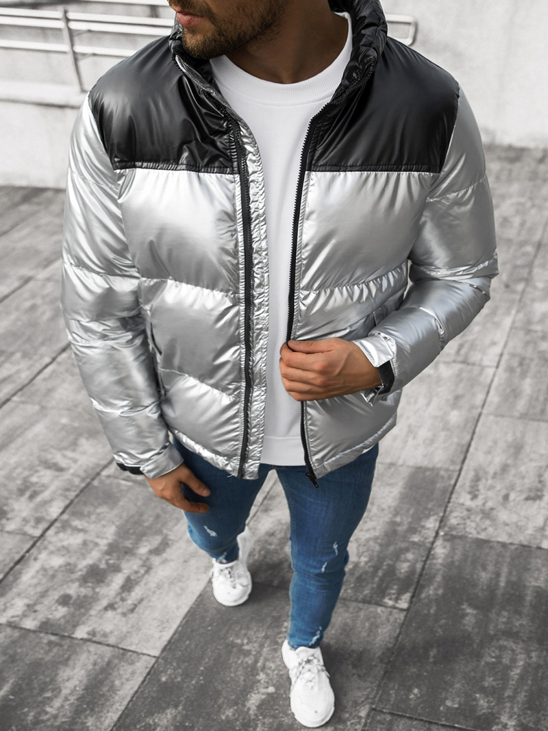 Куртка чоловіча срібло OZONEE JB/JP1188/2Z