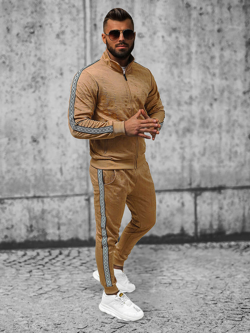 Чоловічий спортивний комплект Бежевий OZONEE O/3A163