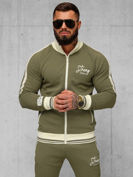 Komplet dresowy męski khaki OZONEE O/FF5030AB