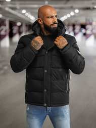 Kurtka męska pikowana czarna OZONEE JS/57M7503/392