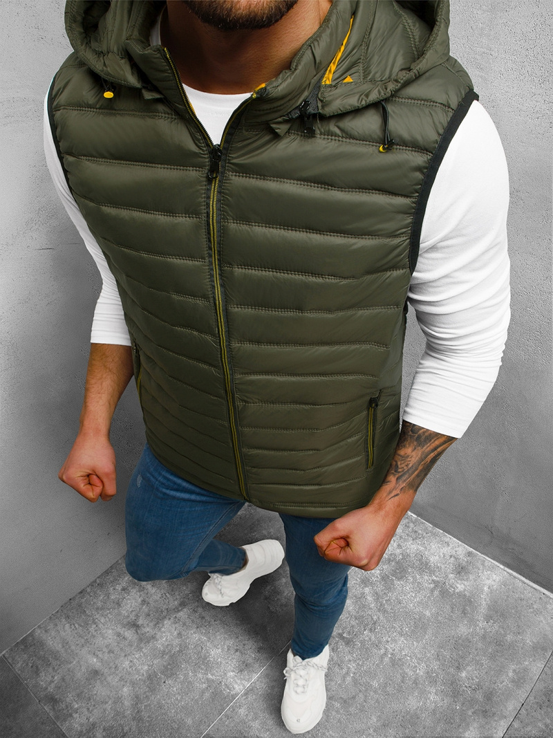 Безрукавка чоловіча Зелена OZONEE N/7108/3