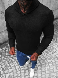 Sweter męski czarny OZONEE NB/MM6018/4