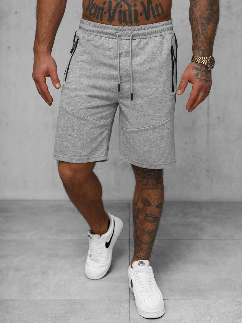 Шорти чоловічі ciрий OZONEE JS/8K1500/2