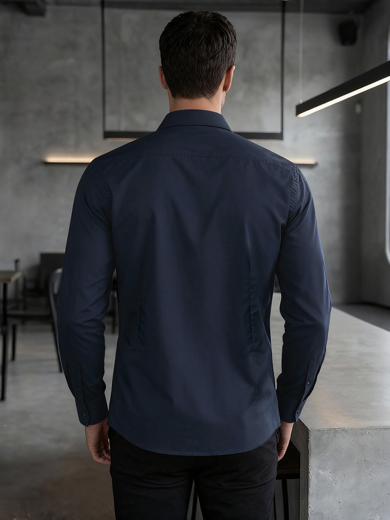 Cорочка чоловіча tемно-cиня OZONEE V/V188Z