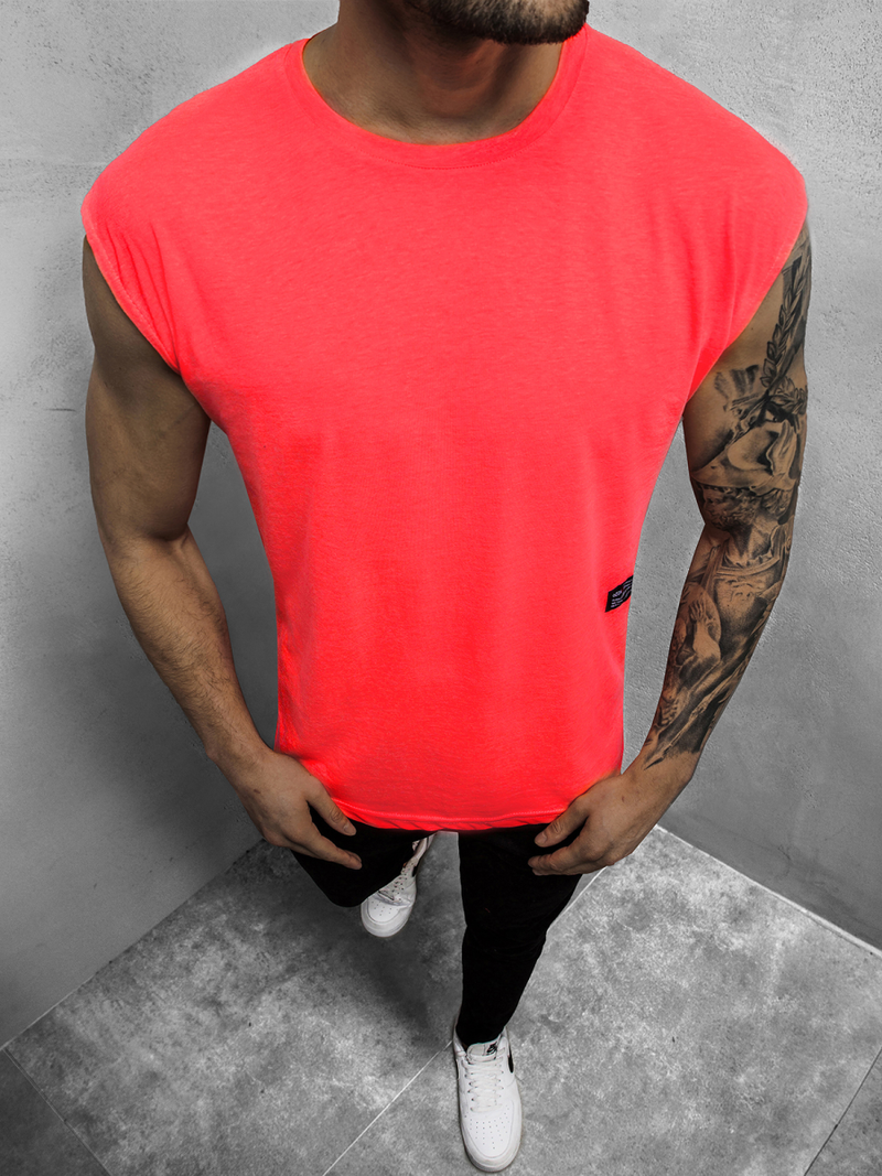 Майка чоловіча Рожева-неон OZONEE O/1265Z