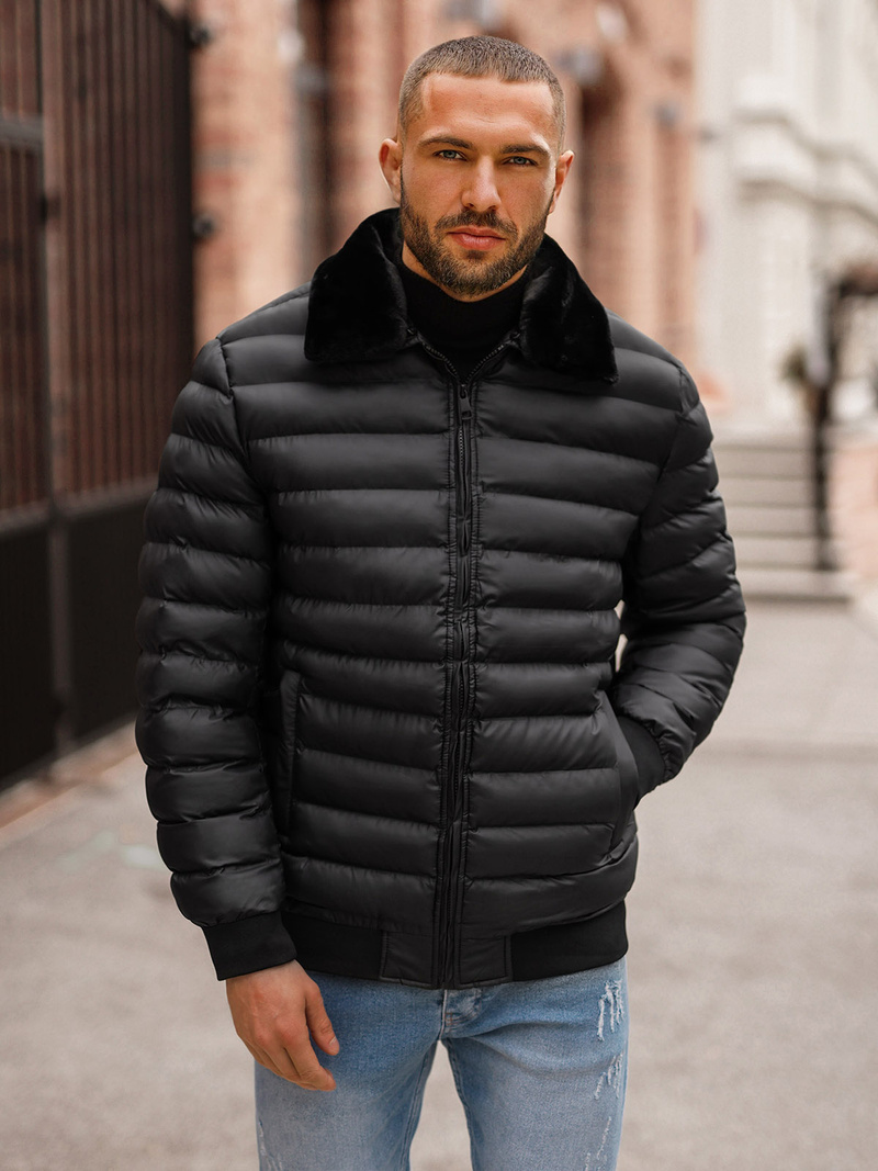 Куртка чоловіча чорна OZONEE JS/31M5012Z