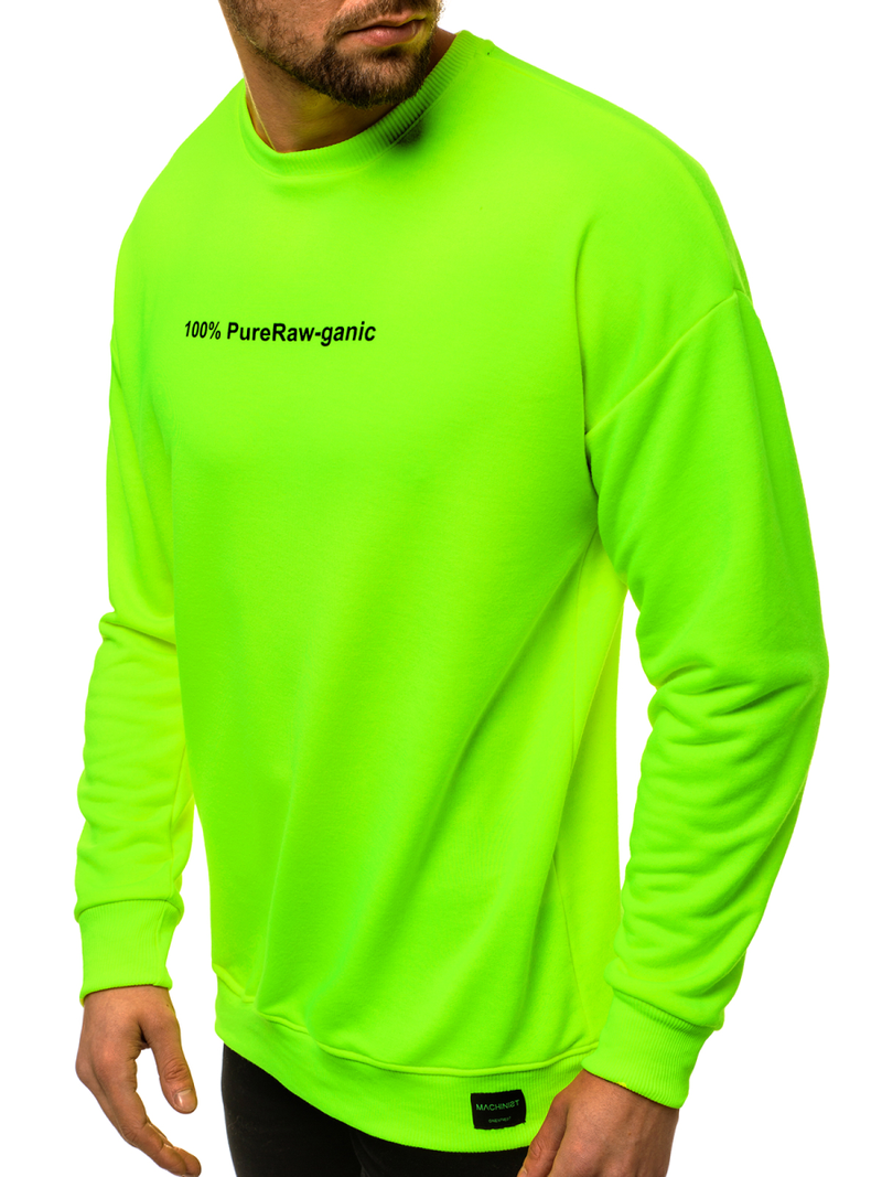 Bluza męska zielono-neonowa OZONEE MACH/3149