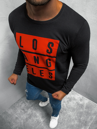 Longsleeve męski czarny OZONEE O/1215