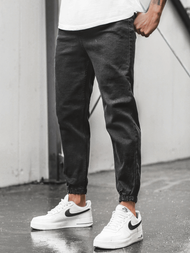 Штани чоловічі джоггери Чорнi OZONEE DP/667