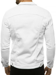 Kurtka jeans męska biała OZONEE G/620