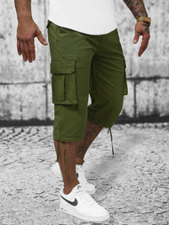 Spodenki męskie 3/4 chino zielone OZONEE T/XX160082/3