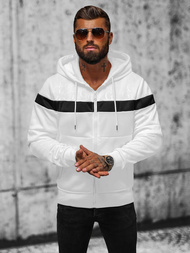 Толстовка чоловіча біла OZONEE JS/3B557