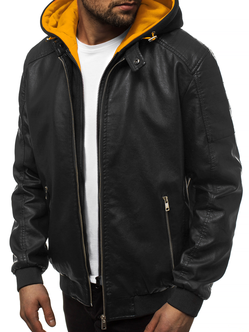 Куртка чоловіча Чорно-жовта OZONEE N/6132