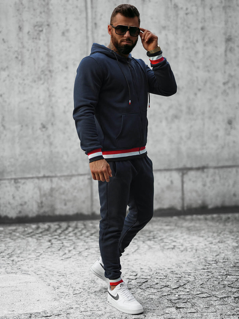 Спортивний костюм чоловічій tемно-cинiй OZONEE JS/8C65/25