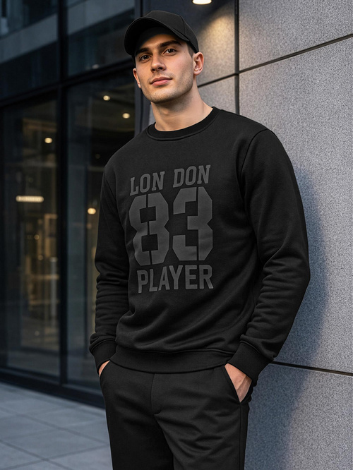 Bluza męska czarna OZONEE JS/8B1976/3