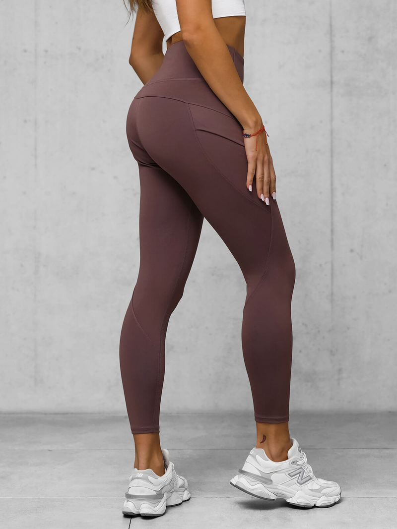 Legginsy damskie śliwkowe OZONEE JS/XY24017L