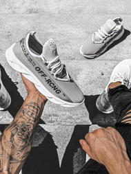 Sneakersy szare OZONEE T/02