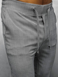 Spodnie męskie chino joggery szare OZONEE DJ/5255/21