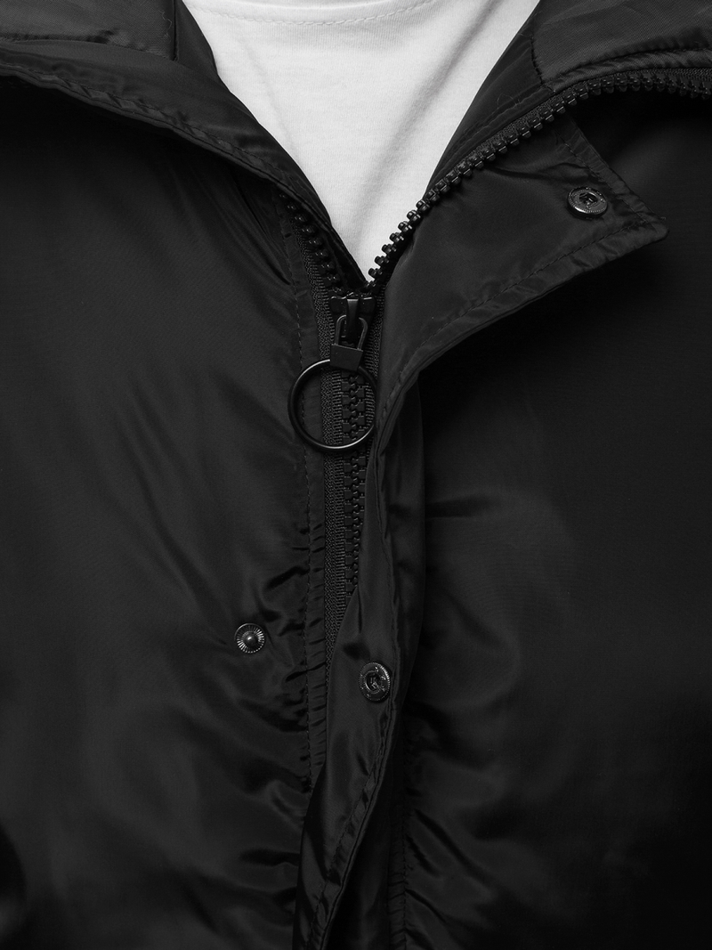 Kurtka zimowa męska czarna OZONEE JS/2019005