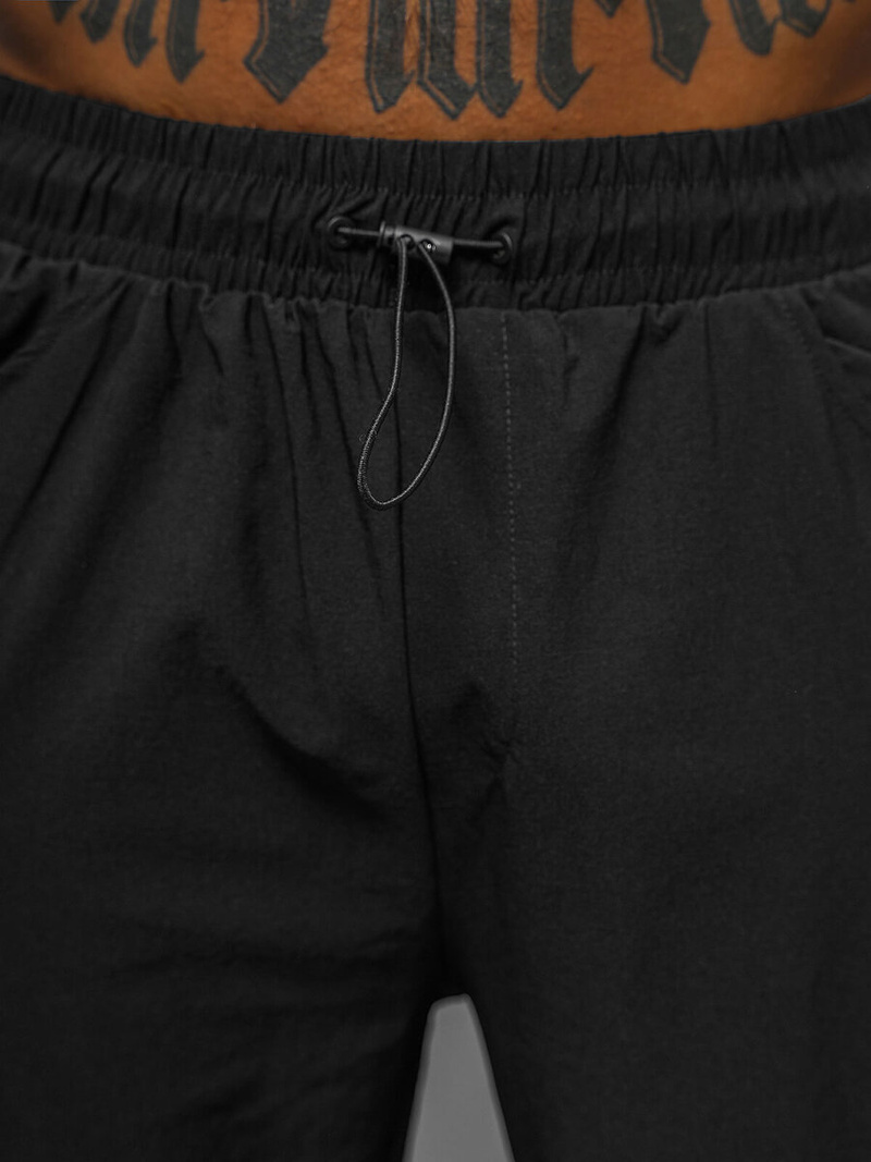 Spodnie męskie cargo wide leg czarne OZONEE O/PS5528