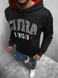 Bluza z kapturem męska czarna OZONEE JS/Y10023