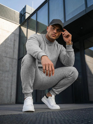 Спортивний костюм чоловічій сірий OZONEE JS/68C10380/2Z