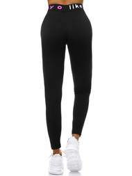 Legginsy damskie czarno-różowe OZONEE O/82353
