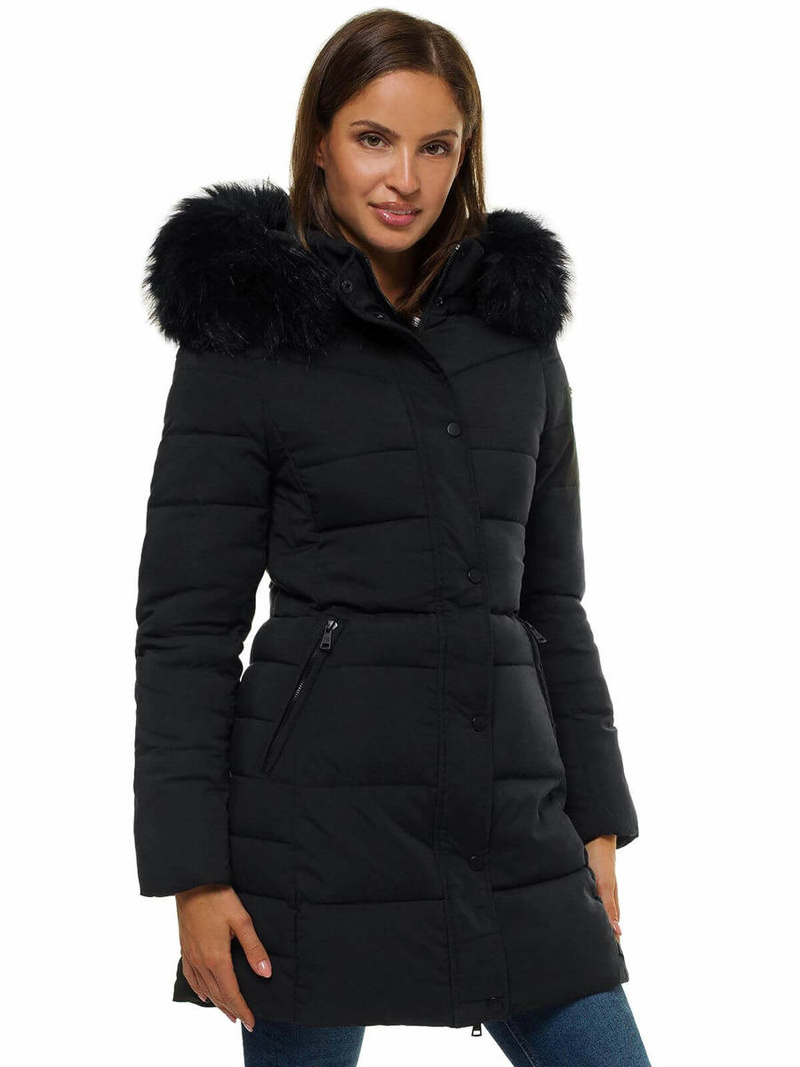 Куртка жіноча чорна OZONEE O/M202/1