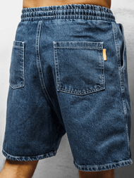 Spodenki męskie jeansowe ciemnoniebieskie OZONEE DR/17103