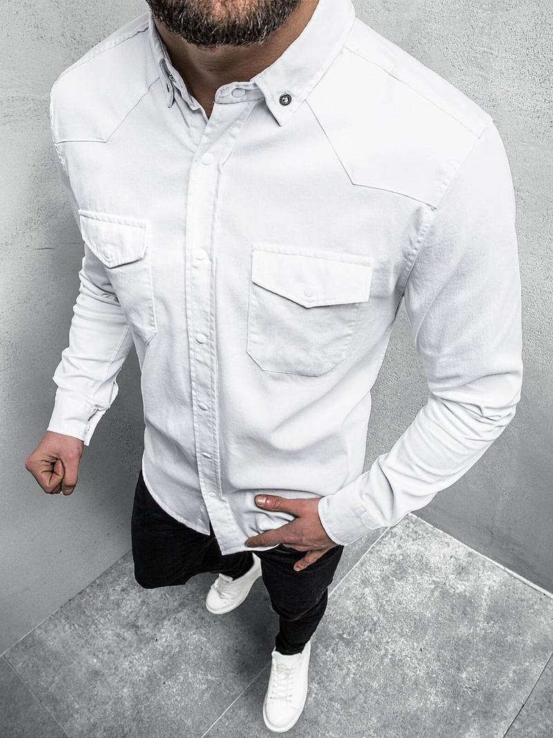 Сорочка чоловіча Кремова OZONEE O/3466