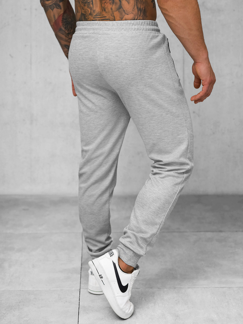 Spodnie dresowe męskie szare OZONEE JS/15K1818/2