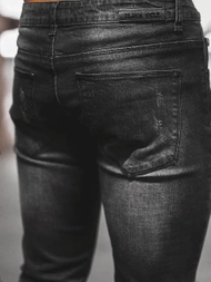 Spodnie jeansowe męskie czarne OZONEE NB/MP0066N