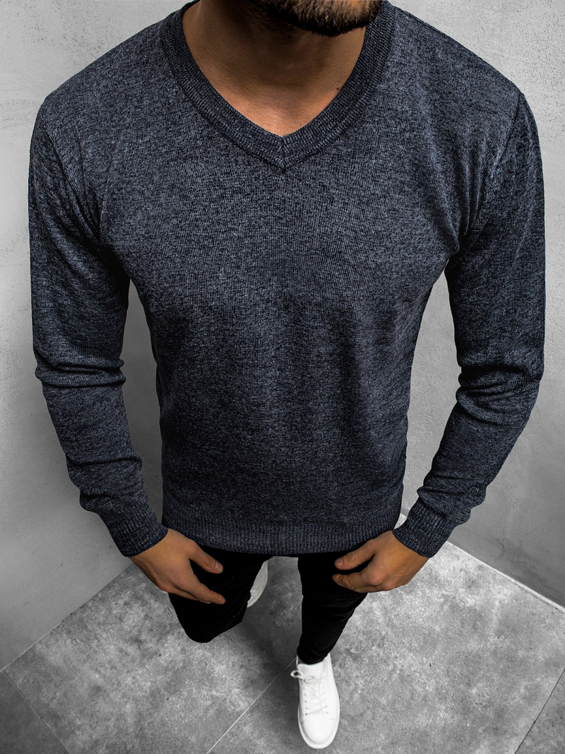 Sweter męski indigo OZONEE HR/1816Z