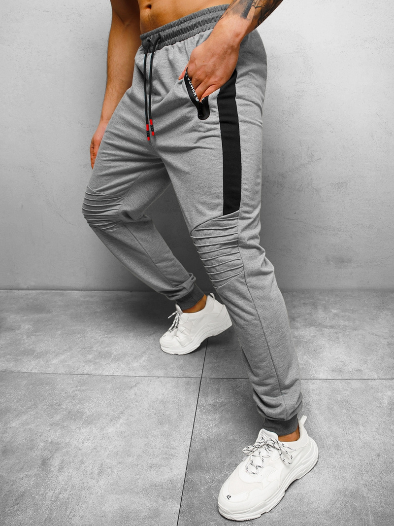 Spodnie dresowe męskie szare OZONEE JS/68K10326