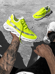 Sneakersy żółto-neonowe OZONEE B/2051/20