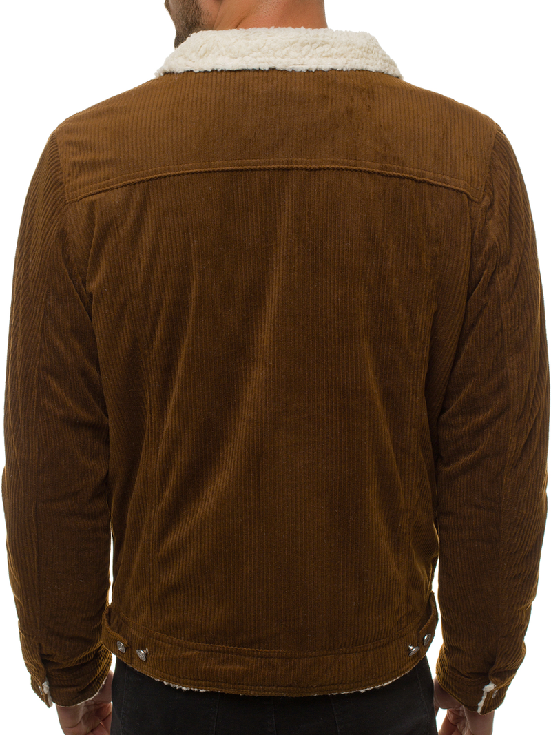 Куртка чоловіча джинсова Коричнева OZONEE JB/JP1179/2