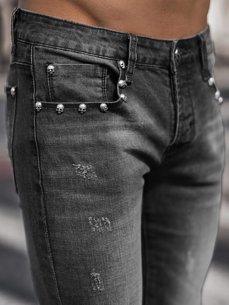 Чоловічі джинси Чорнi OZONEE NB/MP0057N