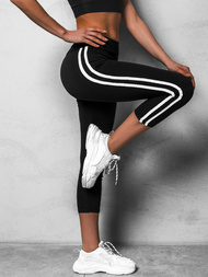 Legginsy damskie czarno-białe OZONEE O/TS219/1