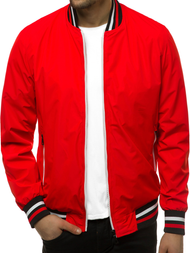 Kurtka bomberka męska czerwona OZONEE N/6197