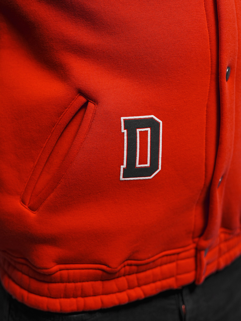 Bluza męska rozpinana czerwona OZONEE O/TB9127