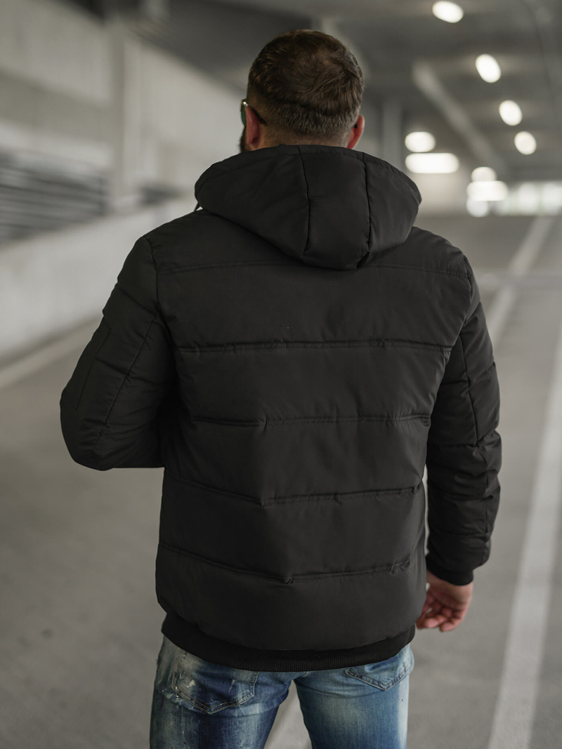 Kurtka męska pikowana czarna OZONEE JS/31M5003Z