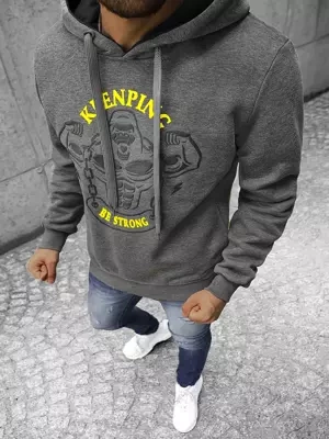 Bluza z kapturem męska grafitowa OZONEE JS/Y10068