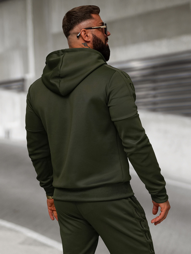 Komplet dresowy męski khaki OZONEE O/LN11760