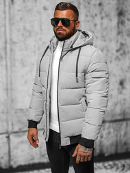 Kurtka męska pikowana szara OZONEE JS/31M5006