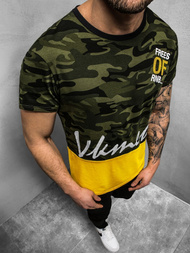 T-Shirt męski zielony OZONEE JS/SS10978Z