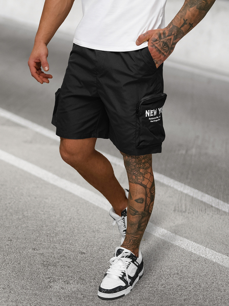 Шорти чоловічі чорнi OZONEE JS/27K6539/3