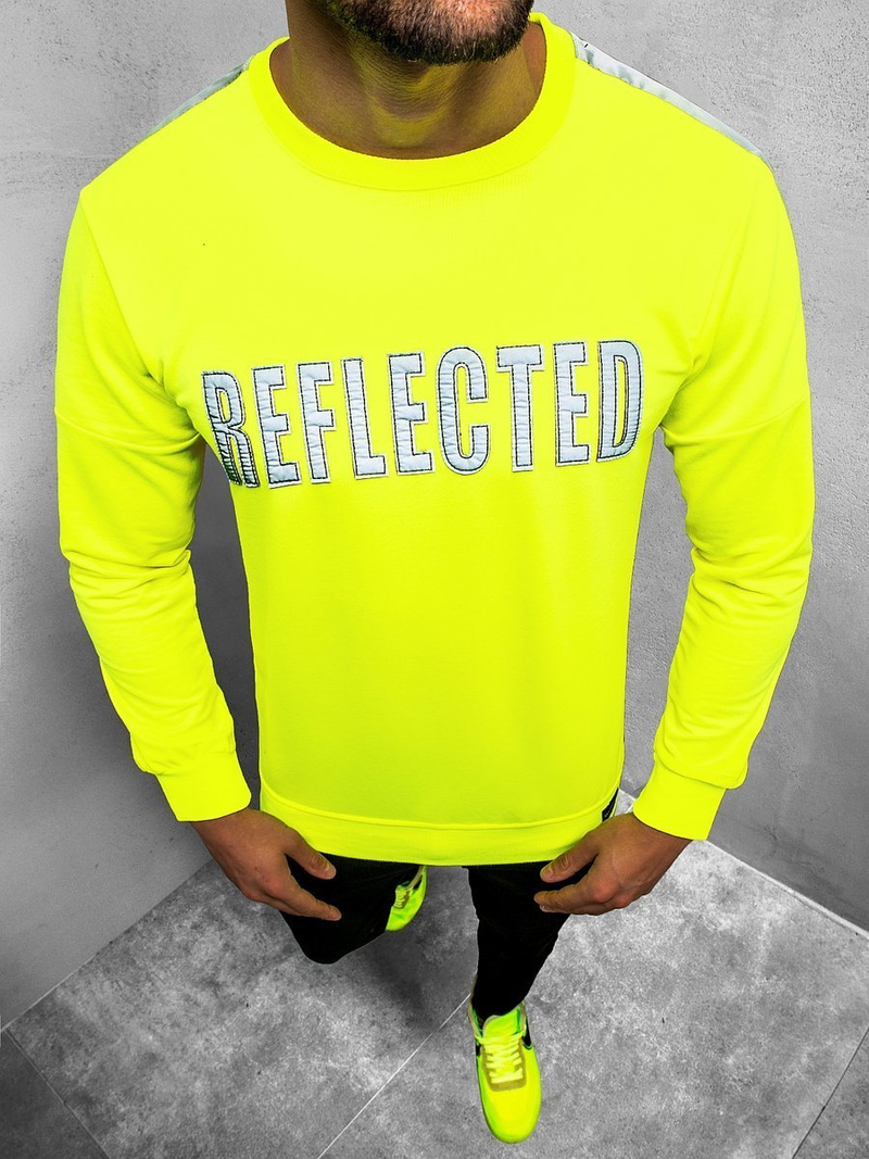 Толстовка чоловіча Жовта-неон OZONEE MACH/2124Z